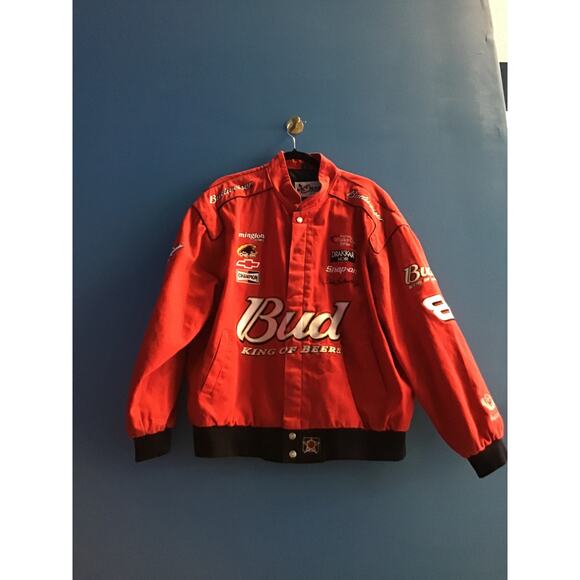 Vintage Chase Authentics Dale Earnhardt Jr #8 Bud Winston Cup Jacket Size XL - Picture 1 of 2
